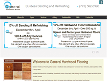 Tablet Screenshot of generalhardwoodflooring.com